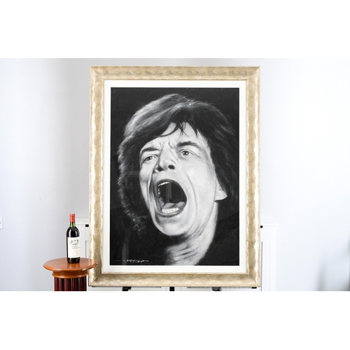 23 - Anthony Orme Original Painting of Mick Jagger