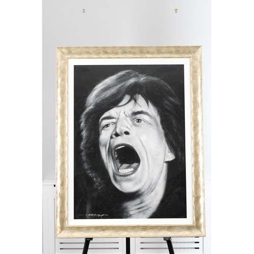 23 - Anthony Orme Original Painting of Mick Jagger