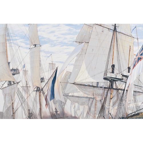 58 - Very Large Limited Edition on Canvas by World Renowned Marine Artist Steven Dews 