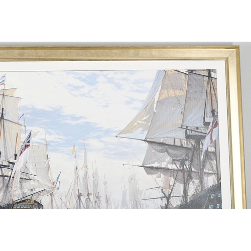 58 - Very Large Limited Edition on Canvas by World Renowned Marine Artist Steven Dews 