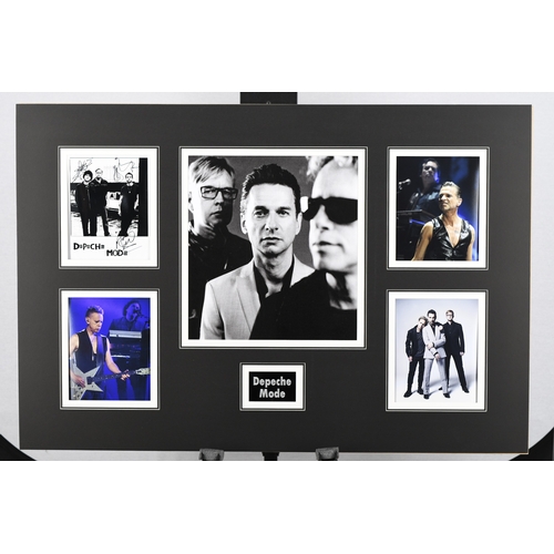 12 - Depeche Mode Presentation with Original Band Members Signatures