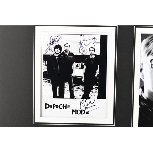 12 - Depeche Mode Presentation with Original Band Members Signatures