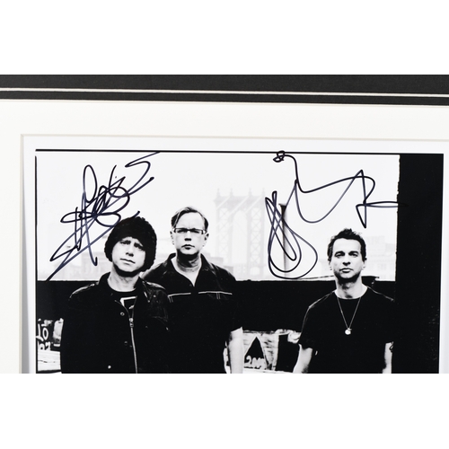 12 - Depeche Mode Presentation with Original Band Members Signatures