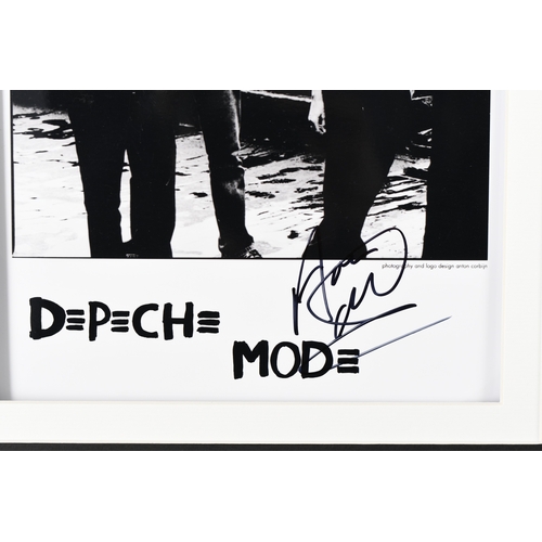 12 - Depeche Mode Presentation with Original Band Members Signatures