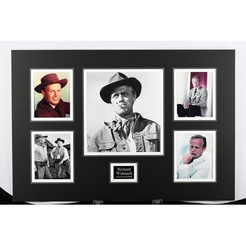 144 - Richard Widmark Unique Signed Photo Presentation