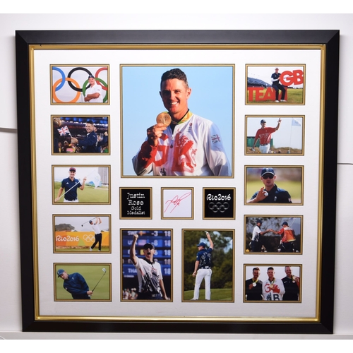 149 - JUSTIN ROSE original signed presentation