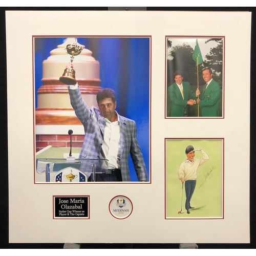 32 - JOSE MARIA OLAZABAL original signed presentation