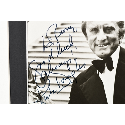 36 - Kirk Douglas Signed Photo Presentation