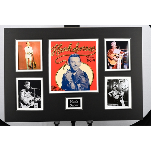 41 - Hank Snow Signed Photo Presentation