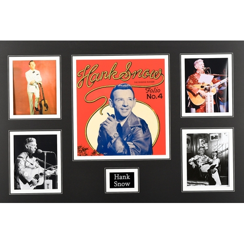 41 - Hank Snow Signed Photo Presentation