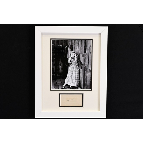 69 - Lillian Gish Framed Signature