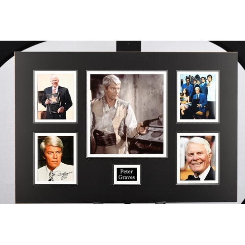 78 - Peter Graves Unique Signed Photo Presentation