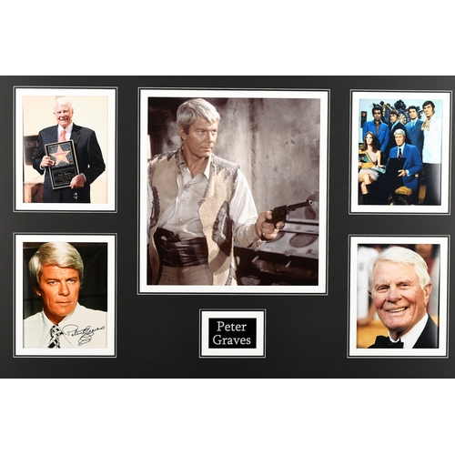 78 - Peter Graves Unique Signed Photo Presentation