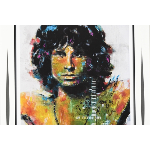 17 - Large Authenticated Limited Edition by the Late Artist Sidney Maurer. (Jim Morrison)