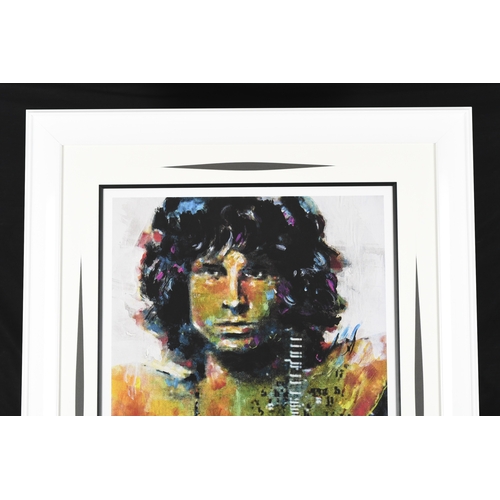 17 - Large Authenticated Limited Edition by the Late Artist Sidney Maurer. (Jim Morrison)