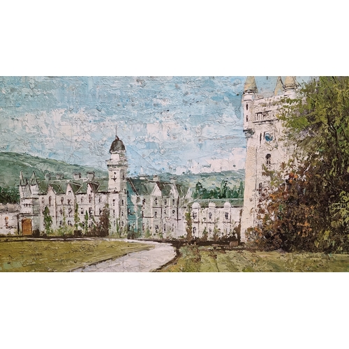 108 - Original oil on Canvas by J. K. Mann (Balmoral Castle)