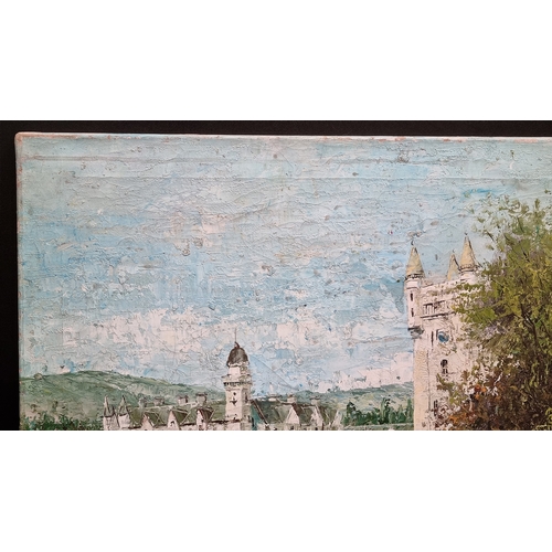 108 - Original oil on Canvas by J. K. Mann (Balmoral Castle)