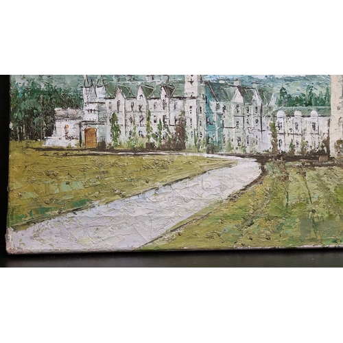 108 - Original oil on Canvas by J. K. Mann (Balmoral Castle)