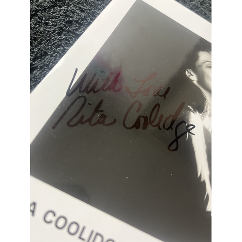 162 - RITA COOLIDGE Signed photo card