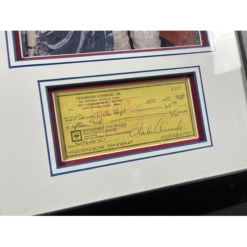 19 - Charles Conrad (1930-2024) rare signed cheque dated 1977