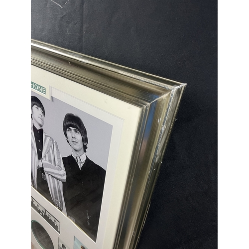 2 - The Beatles unique framed art presentation incorporating the bands original signatures