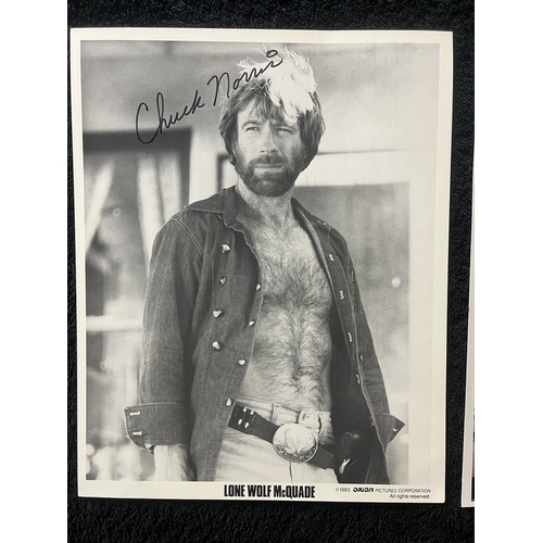 206 - CHUCK NORRIS & DENNIS FARINA Signed photographs