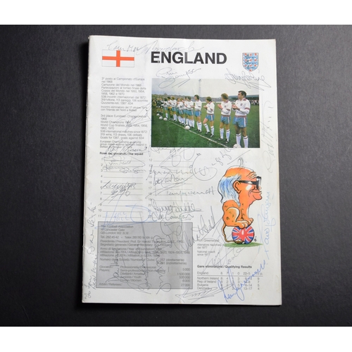 216 - A signed 1980 European Championship Programme. The official Italian tournament issue bearing origina... 