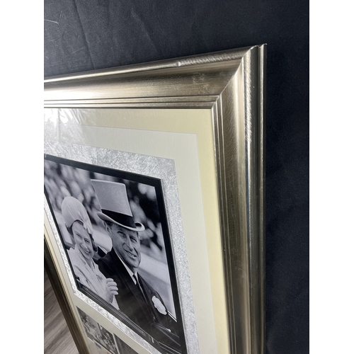 314 - Queen Elizabeth & Prince Philip original signatures in rare framed Art Presentation