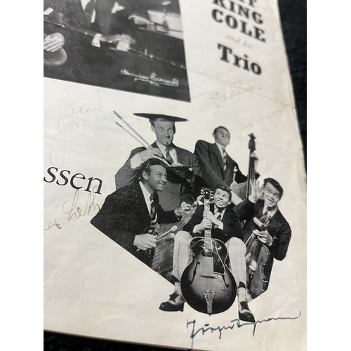 326 - NAT KING COLE & HIS TRIO full set of original signatures