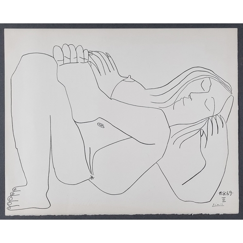 129 - Picasso Lithograph, Published 1969 by Mourlot, Paris.