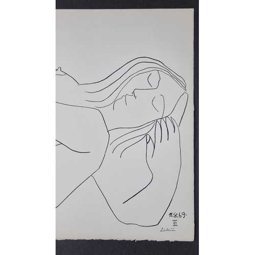 129 - Picasso Lithograph, Published 1969 by Mourlot, Paris.