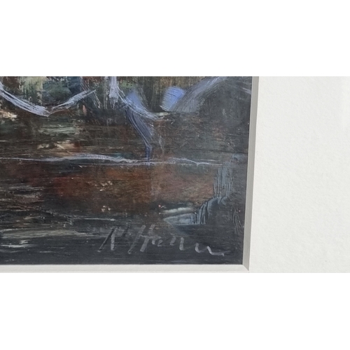 136 - Norrie Harman, Original Oil on Primed Fabriano Paper. 