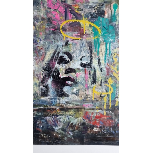 136 - Norrie Harman, Original Oil on Primed Fabriano Paper. 