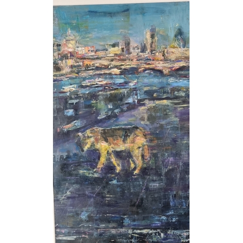 136 - Norrie Harman, Original Oil on Primed Fabriano Paper. 