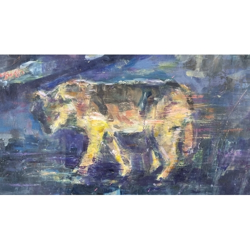 136 - Norrie Harman, Original Oil on Primed Fabriano Paper. 