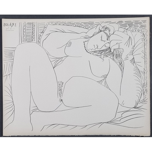 148 - Picasso Lithograph, 1969 Published by Mourlot, Paris.