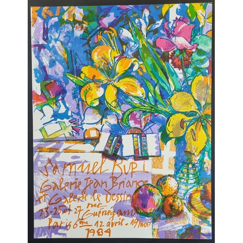 156 - Samuel Buri Original Lithograph Exhibition Poster, 1984