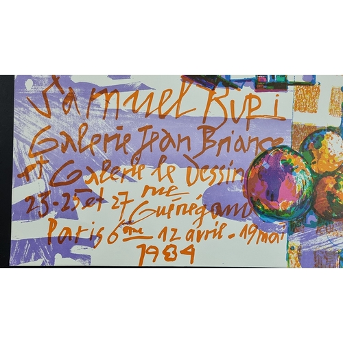156 - Samuel Buri Original Lithograph Exhibition Poster, 1984
