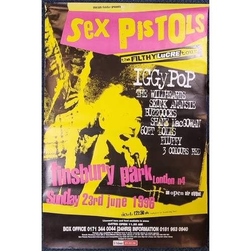 164 - Sex Pistols Vintage Original Poster, Finsbury Park 1996
