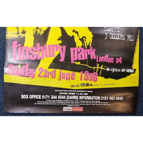164 - Sex Pistols Vintage Original Poster, Finsbury Park 1996