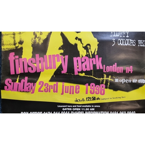 164 - Sex Pistols Vintage Original Poster, Finsbury Park 1996