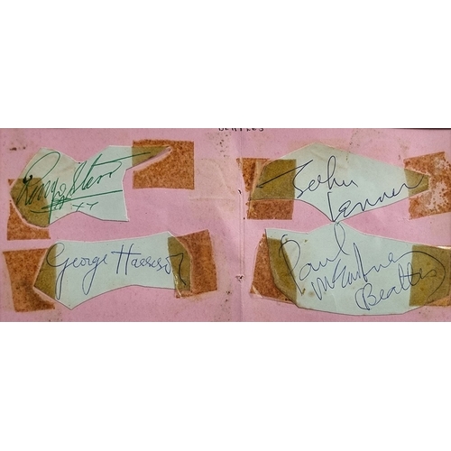 167 - The Beatles original 1960s signatures