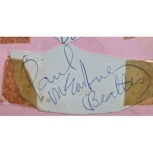 167 - The Beatles original 1960s signatures