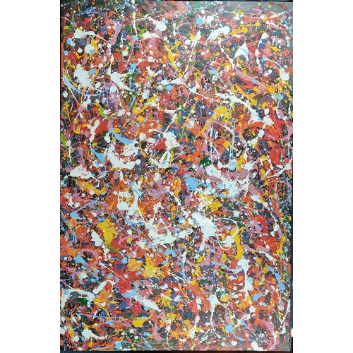169 - 5FT Abstract Original Oil on Canvas