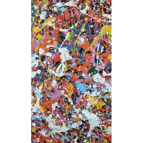 169 - 5FT Abstract Original Oil on Canvas
