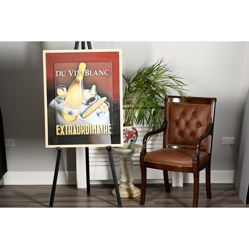 18 - Du Vin Blanc. Boxed Framed Mixed Media Art