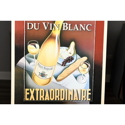 18 - Du Vin Blanc. Boxed Framed Mixed Media Art