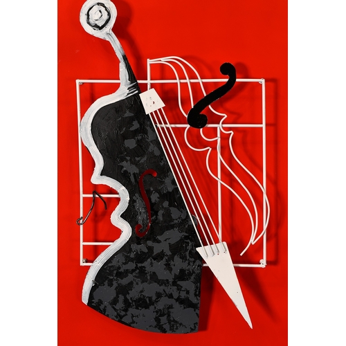 189 - Modern Metal Sculpture Panel
