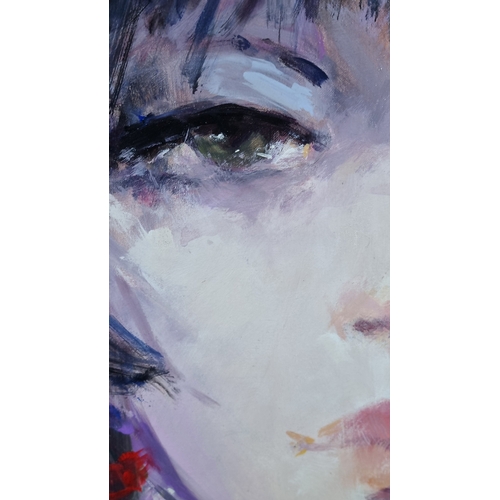 31 - Giuliano Trombini, Original Oil on Canvas, “Dancers in the Club”