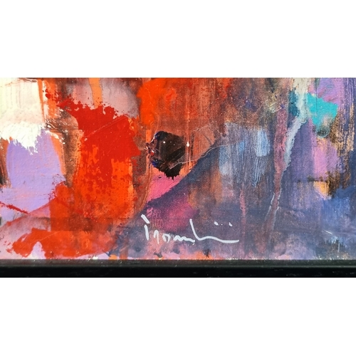 31 - Giuliano Trombini, Original Oil on Canvas, “Dancers in the Club”